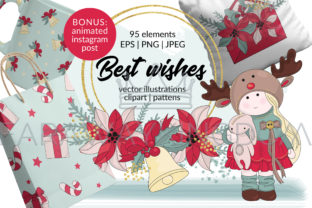 BEST WISHES Vector Pattern Animation Set for Local Branding