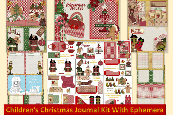 Childrens Christmas Journal Kit for Crafts