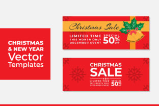 Christmas and New Year Vector Templates for Graphic Designers
