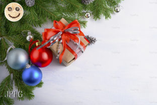 Christmas Background with Gift Box 01 for Handmade Holiday Magic