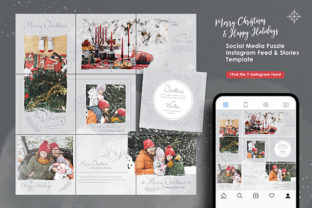 Christmas Instagram Feed Story Bundle for Web Elements