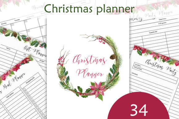 Christmas Planner Letter Size: A Print Template for Seasonal Branding