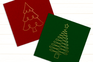 Christmas Tree Duo Single Line for Crafts