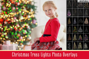 Christmas Trees Lights Overlays for Festive Branding