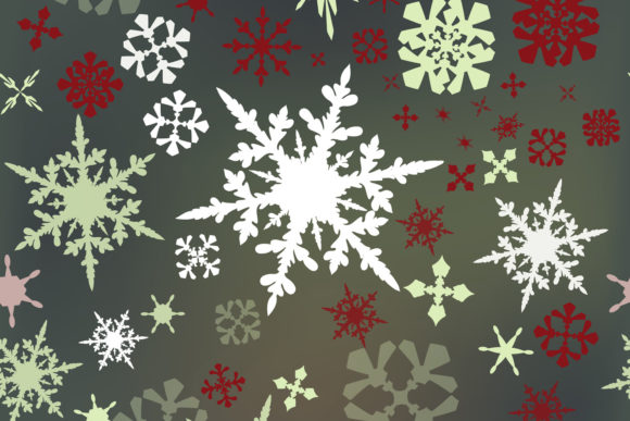Christmas Vector Pattern Snowflakes