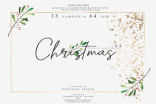 Christmas Watercolor Cards Collection 03