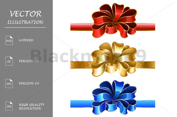 Festive Bows Illustrations