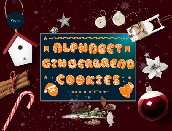 Gingerbread Alphabets Illustrations