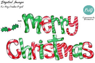 Merry Chistmas Sublimation Design Illustrations