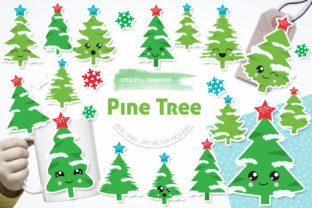 Pine Tree Illustrations for Local Branding