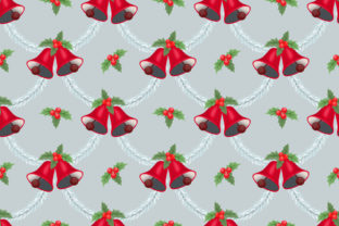 Red Christmas Bell Pattern