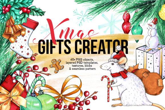 Xmas Gifts Creator - 2020 Clipart